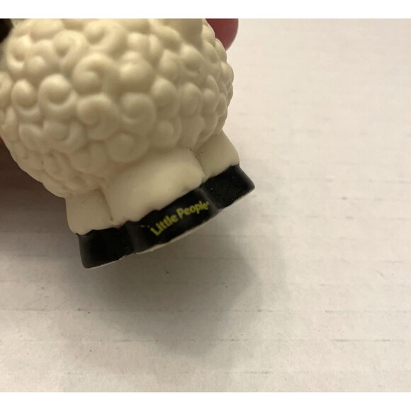 Fisher Price Little People Touch & Feel Fuzzy Hair Farm Animal Sheep Cow Figures - Picture 9 of 9